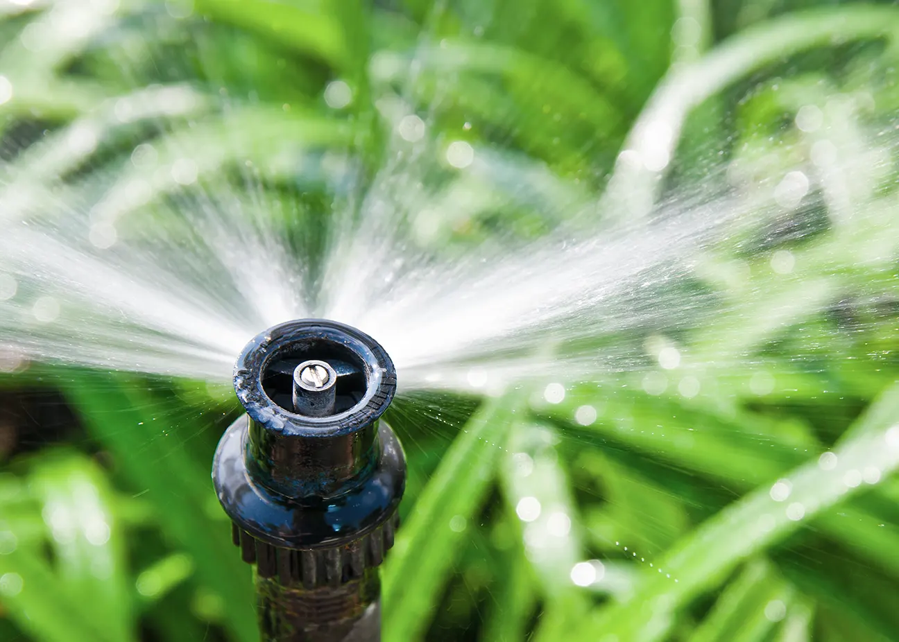 Sprinkler Head spraying water